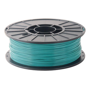 1/2kg 500 Gram 1.75mm ABS 3d Printer Filament Spool Filament - teal-colored plastic filament wound onto a black circular spool.
