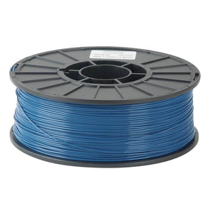 1/2kg 500 Gram 1.75mm ABS 3d Printer Filament Spool Filament - a blue 3D printer filament coil wound onto a black plastic spool.
