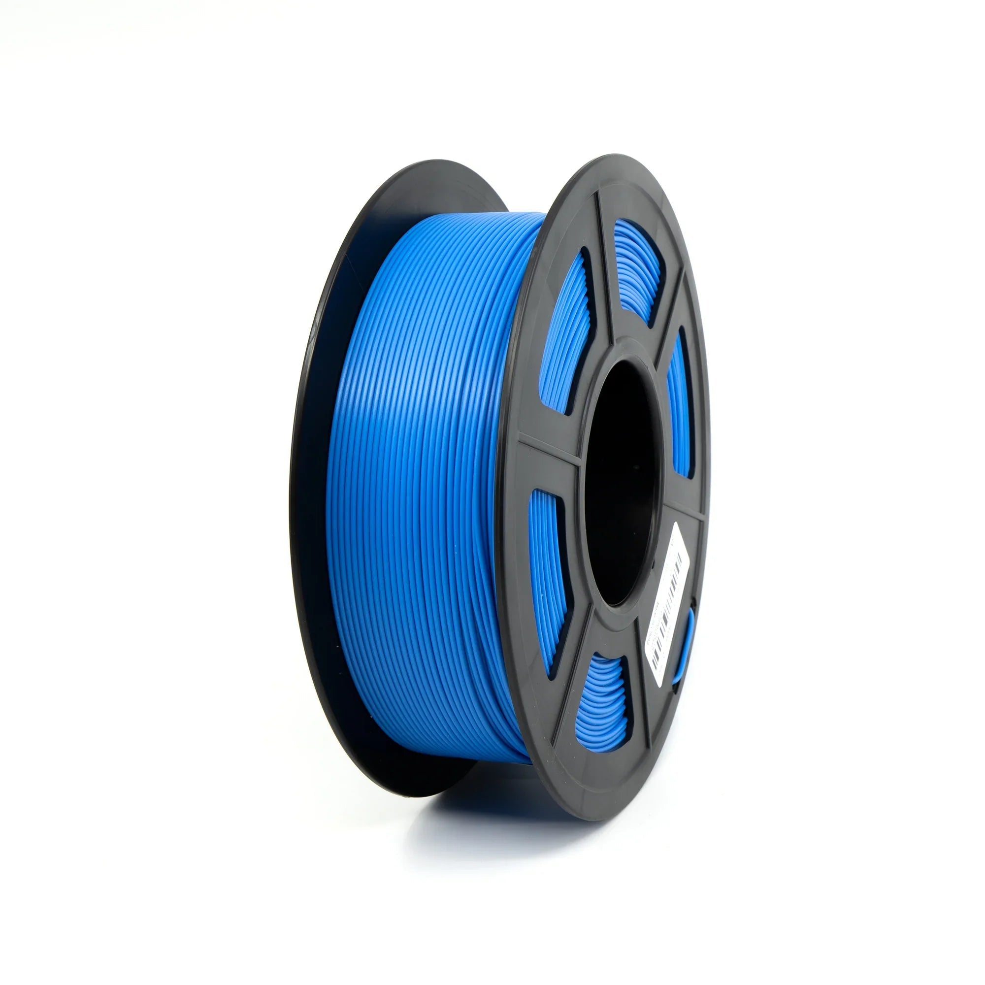 1/2kg 500 Gram 1.75mm ABS 3d Printer Filament Spool Filament - a blue plastic filament wound onto a black circular spool against a white background.