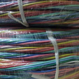 1 feet 12 Core Wiring Cable - shown as a close-up of a bundled, multi-coloured wire coil wrapped in clear plastic packaging.