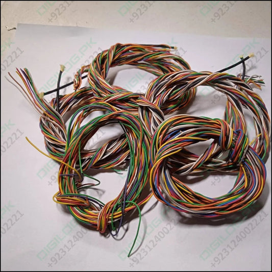 1 Meter 10pcs Hard Jumper Wires 100cm Spiral Wrap 10 Core
