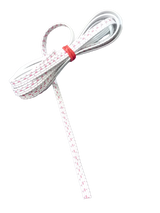 1 Meter 4 Pin JST Wire - shown as a long, white, flat ribbon cable with pink pattern markings, coiled and secured with a red rubber band.