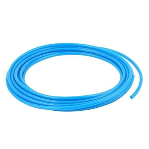 1 Meter 6mm Polyurethane Plastic Mist Pipe - shown as a single, continuous coil of flexible, bright blue plastic tubing.