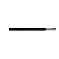 1 meter Black UL1015 Wire Cable 12AWG - shown as a single straight length of black insulated wire with the metallic conductor exposed at one end.