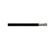 1 meter Black UL1015 Wire Cable 12AWG - shown as a single straight length of black insulated wire with the metallic conductor exposed at one end.