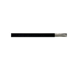 1 meter Black UL1015 Wire Cable 12AWG - shown as a single straight length of black insulated wire with the metallic conductor exposed at one end.