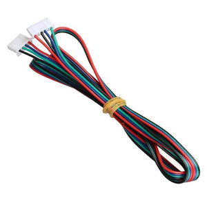 1 Meter NEMA 17 Stepper Motor Wire Cable Reprap Stepping Driver Wiring Dupont 4pin 6pin Wire - bundle of multi-coloured wires with a 4-pin white connector on one end and a 6-pin connector on the other.