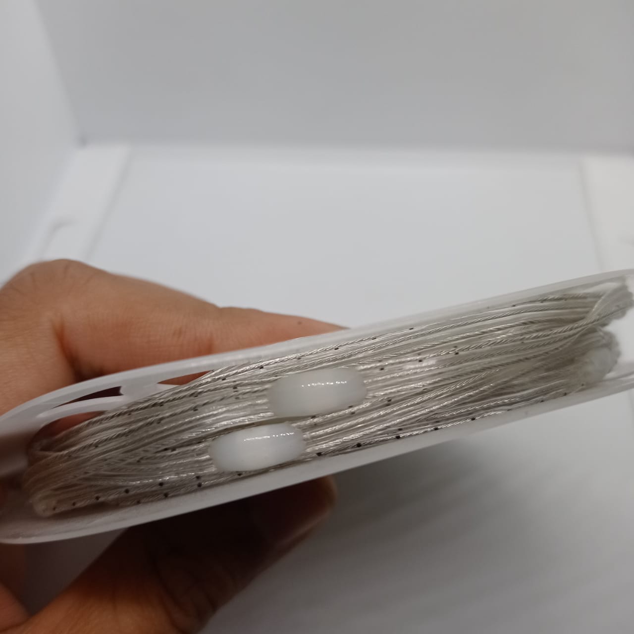 1 Piece RGB Waterproof WS2812 Addressable LED Strip For Arduino (individually Controllable!) - with two visible white connectors.