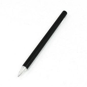 1 Piece Tni-u 40W Sharp Soldering Tip Iron Head Tools For Rework Station - a black, slender, cylindrical soldering iron tip with a pointed silver-coloured metal end.