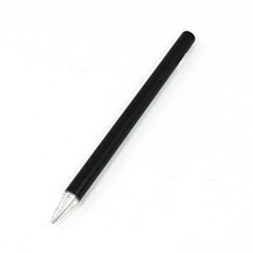 1 Piece Tni-u 40W Sharp Soldering Tip Iron Head Tools For Rework Station - a black, slender, cylindrical soldering iron tip with a pointed silver-coloured metal end.