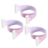 10 Wires 2.54mm Pitch Female To Female JST Xh Connector Cable Wire 6 Inch - three white ribbon cables with white plastic connectors on each end.