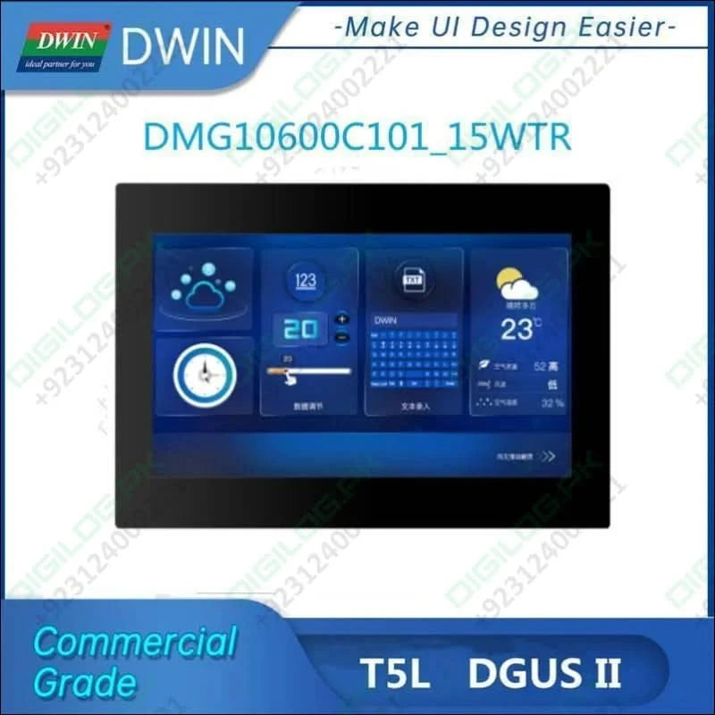Dwin 10.1 Inch Hmi Modbus Tft Lcm Dmg10600t101-a5wtr