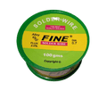 100 Grams Soldering Wire - round green and yellow plastic spool with labels reading Fine Solder Wire, 63/37 alloy, 2.0% flux, and 0.7 diameter.