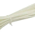 100 Pcs Nylon 200mm Cable Tie - a bundle of white plastic cable ties held together by a single tie.