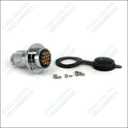 Metal Flange 25mm Head circular mil spec connector 10 pin socket