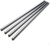 1000mm x 8mm T8 Linear Rod Series Smooth Rod - four long, straight, silver-coloured metal cylindrical rods arranged diagonally.