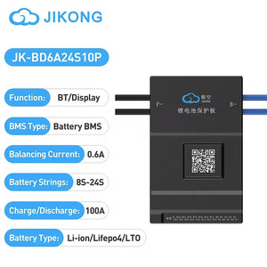 100A 8S to 24S 0.6A JIKONG JK-BD6A24S10P Smart Active Balance BMS