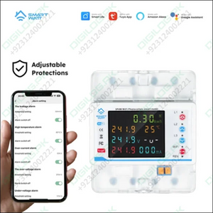 100A 3 Phase Smart Wifi Meter 22 In 1 3P4W Wifi Photovoltic Smart Meter In Pakistan