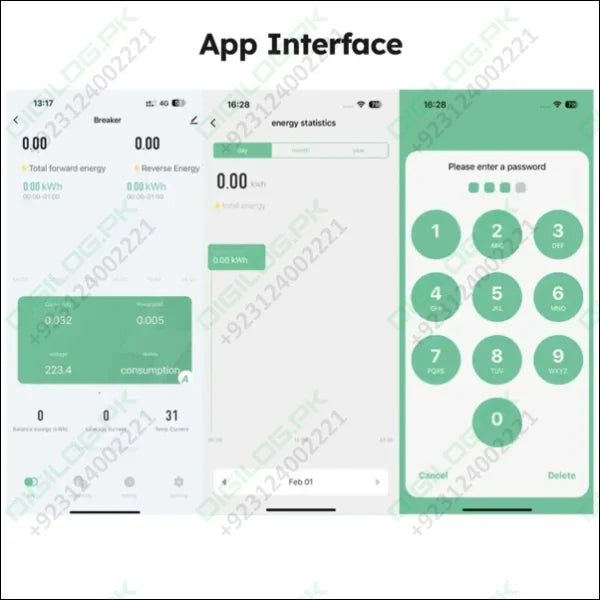 100A 3 Phase Smart Wifi Meter 22 In 1 3P4W Wifi Photovoltic Smart Meter In Pakistan