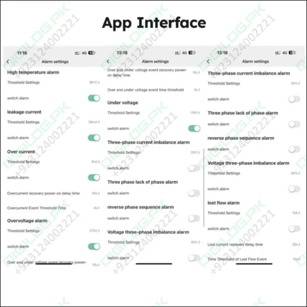 100A 3 Phase Smart Wifi Meter 22 In 1 3P4W Wifi Photovoltic Smart Meter In Pakistan