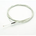 100k NTC Thermistor Teflon High-temp Leads For 3d Printers - shown as a coiled white cable with a small metal connector at one end.