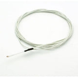 100k NTC Thermistor Teflon High-temp Leads For 3d Printers - shown as a coiled white cable with a small metal connector at one end.