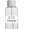 100ML Lahore Only Ctc Carbon Tetra Cleaner For Mother Board - a clear plastic spray bottle with a white pump nozzle and a label reading C.T.C Cleaner.