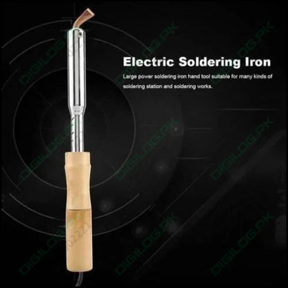 150w 220v Soldering Iron With Chisel Tip & Wood Handle