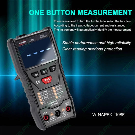 Winapex 108e 6000 Counts True Rms Digital Multimeter