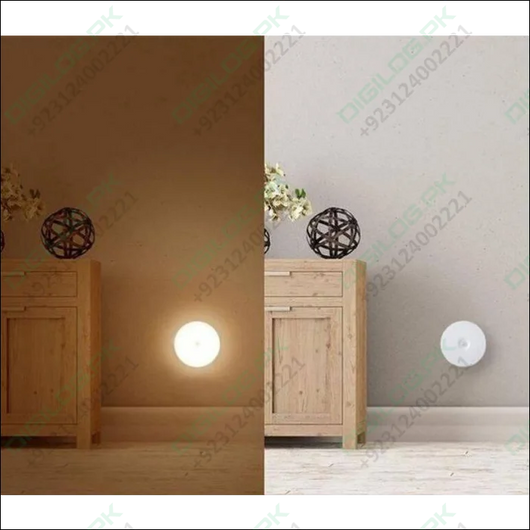 Led Body Induction Lamp Night Light Warm White Pir Sensor