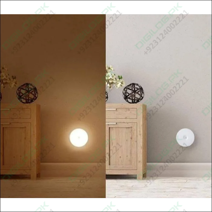 Led Body Induction Lamp Night Light Warm White Pir Sensor