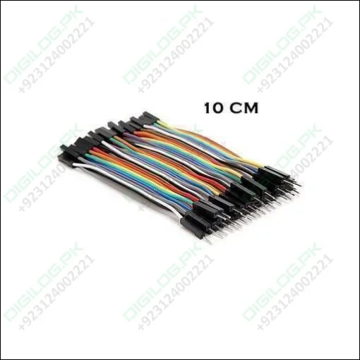 10cm Pin To Hole Jumper Wire Dupont Line 40 Male Female