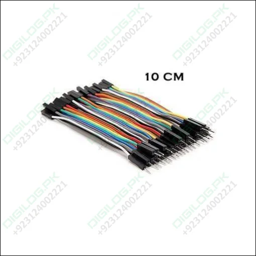 10cm Pin To Hole Jumper Wire Dupont Line 40 Male Female