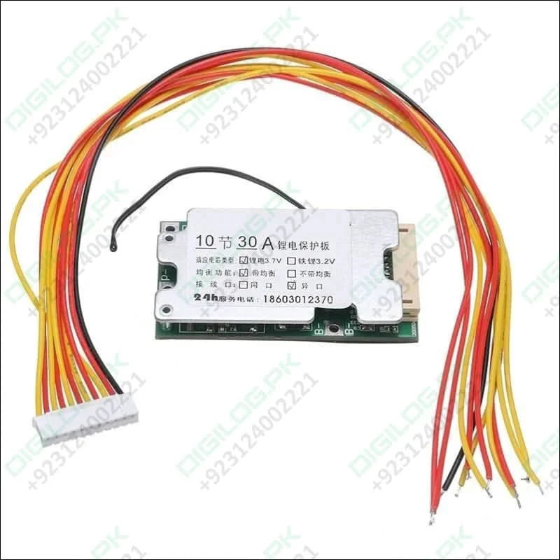 10S 36V 30A Li-ion Protection Board Cell 18650 Battery BMS