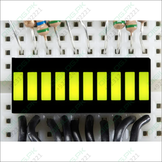 Green 10 Segment Light Bar Graph Led Display