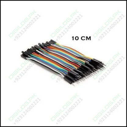 10cm Pin To Hole Jumper Wire Dupont Line 40 Male Female