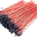 10k Precision NTC Thermistor - Temperature Sensor - a large bundle of thin red wires with black, teardrop-shaped sensor heads at one end.