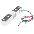 10kg Range Weighing Sensor Load Cell Sensor For Electronic Yzc-131 - a rectangular silver metal bar with mounting holes and four colored wires.