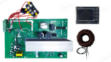 10kVA Wapda Sharing Kit With 3.5inch TFT Display For Local Solar Inverter - a green circuit board with a large heatsink, a black TFT display module, and a copper toroid.