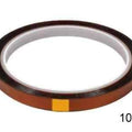 10mm Kapton Polyimide Heat Resistant Tape - shown as a single roll of brown, semi-transparent adhesive tape with a 10mm label in the corner.