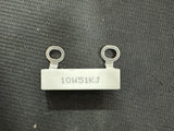 10W 51kΩ Resistor - a rectangular white cement resistor with two metal ring terminals and the text "10W51KJ" printed on its side.