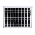 10W Solar Panel 18 Volt PV Solar Module Solar Cell Panel - a rectangular solar panel with a silver metal frame and a grid of black photovoltaic cells.