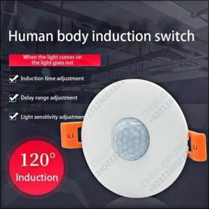Switch 120 Degree Ceiling Recess PIR Infrared Human Body Motion Sensor Light Bulb Switch