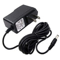 12.6V 1.5A Lithium Battery Charger - a black AC power adapter with a two-prong wall plug and a long cord ending in a cylindrical DC barrel connector.