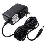12.6V 1.5A Lithium Battery Charger - a black AC power adapter with a two-prong wall plug and a long cord ending in a cylindrical DC barrel connector.