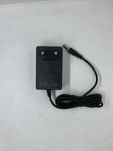 12.6V 2A DC Power Adapter – Eu Plug With Barrel Jack - a black wall-mount power supply with a two-pin EU plug and a DC barrel jack connector.