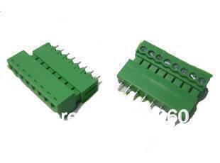 12 Pin Connector PCB Mount Right Angle Bent Screw Terminal - with screw terminals and right-angle PCB mount pins.
