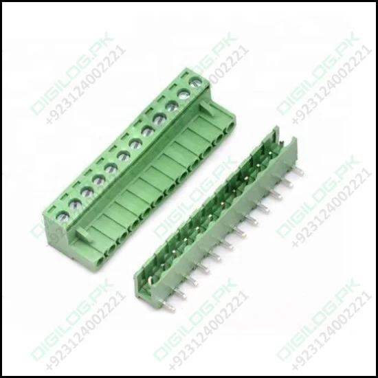 12 Pin Connector Pcb Mount Right Angle Bent Screw Terminal
