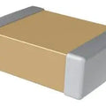 1206 100V SMD Capacitor - a small rectangular electronic component with a tan body and silver-colored metal terminals on both ends.