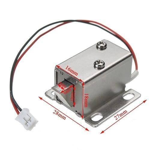 12v Drawer Cabinet Electric Door Lock 27x29x18mm Assembly